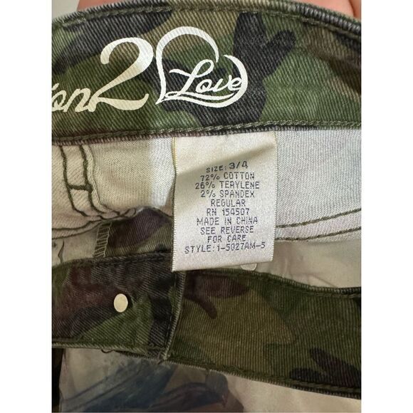 Fashion 2 Love Camouflage Jeans Size 3/4 - Picture 6 of 6